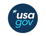 The USA.gov logo that when clicked will take you to the USA.gov website.