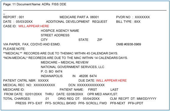 Screenshot of page two of the ADR letter