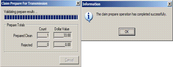 Claim Prepare for Transmission - Information