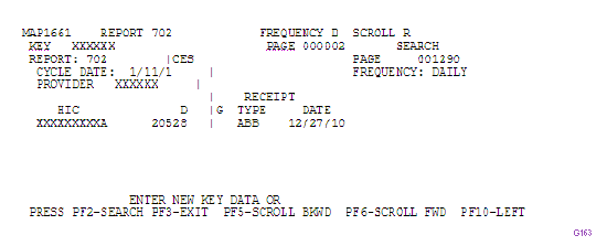 Summary of ACS Appeals Received screen,right view