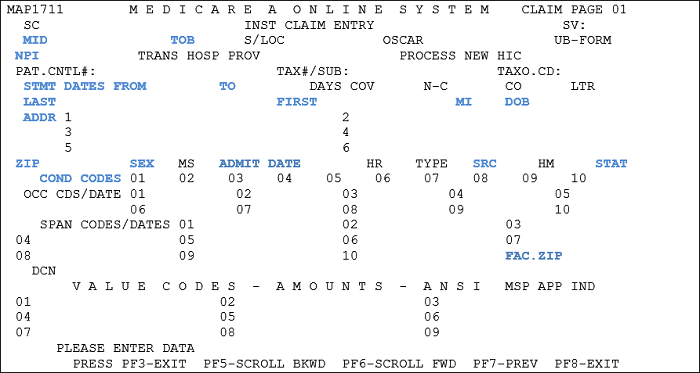 Image of NOA Claim Page 1