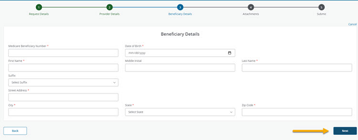 Beneficiary details