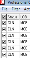 Put a check next to each claim to be included in the Claim Status Inquire file (276)