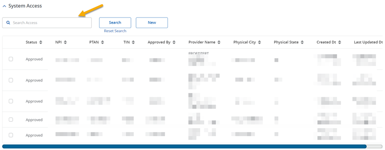 System access option