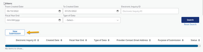 Image of Step 1: Proider Details displayed in Connex with a yellow arrow pointing to the Next button.