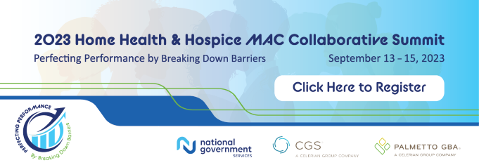 2023 Home Health and Hospice MAC Collaborative Summit Banner 