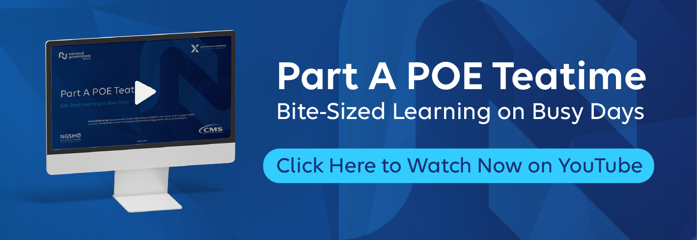 Part A POE Teatime Bite-Sized Learning on Busy Days Click Here to Watch Now on YouTube
