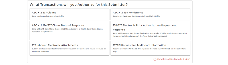 EDI Enrollment Form